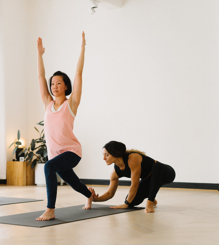 Private yoga session